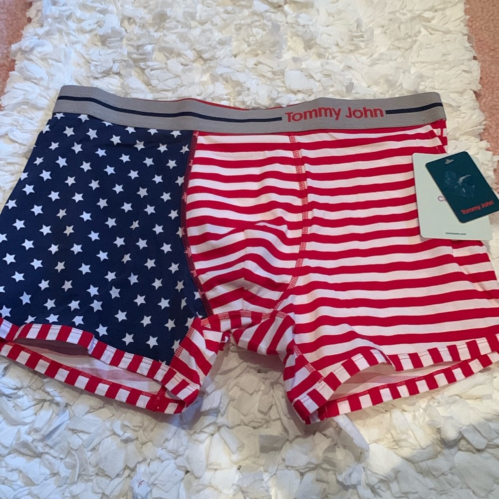 NWT Tommy John Patriot Cotton Trunks